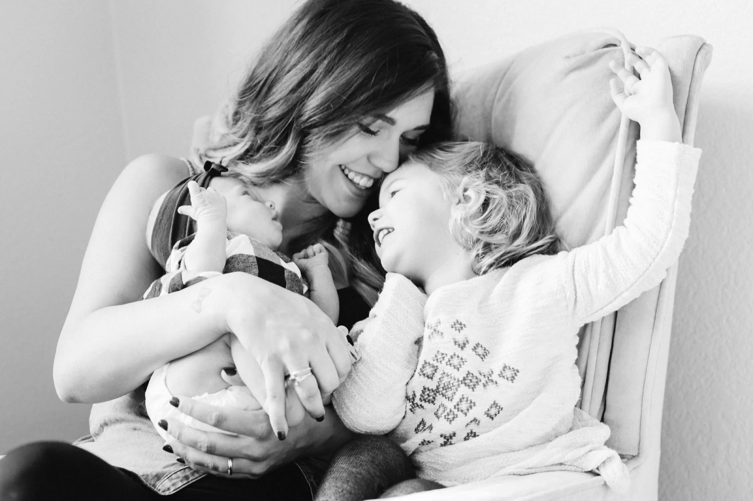 Downer Family Jordan and Jovie Downer newborn photography black and white