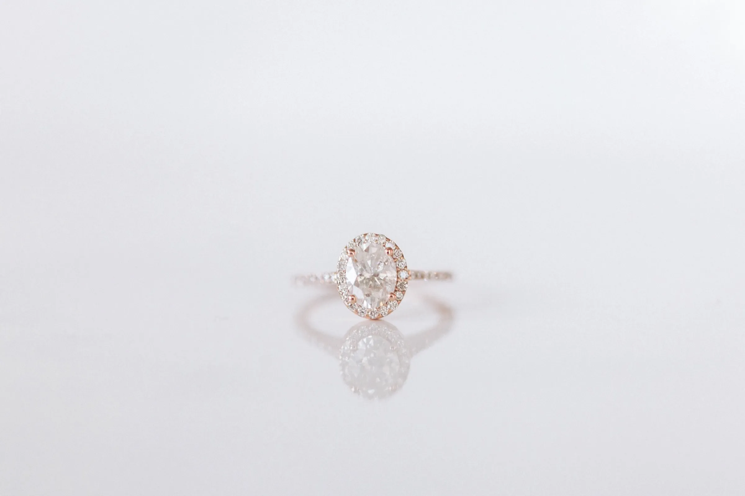 Spencer and Kirsten's Engagement Ring Rose Gold Oval