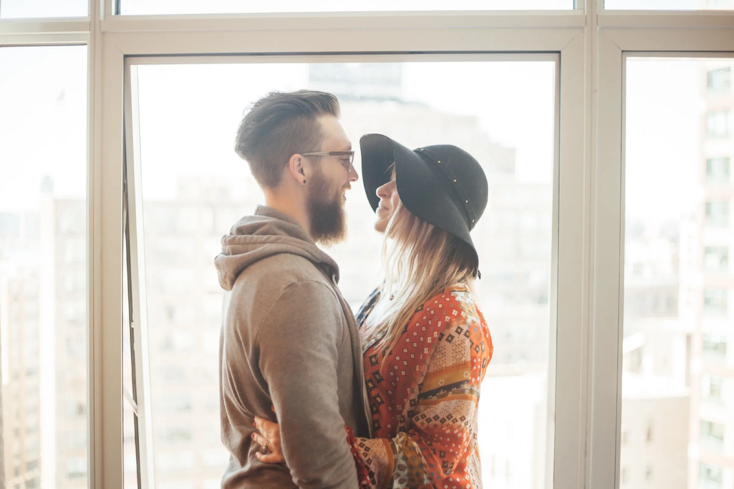 Chris and Summer Shealy worship pastor and leaders at the James Hotel in New York City soho big windows
