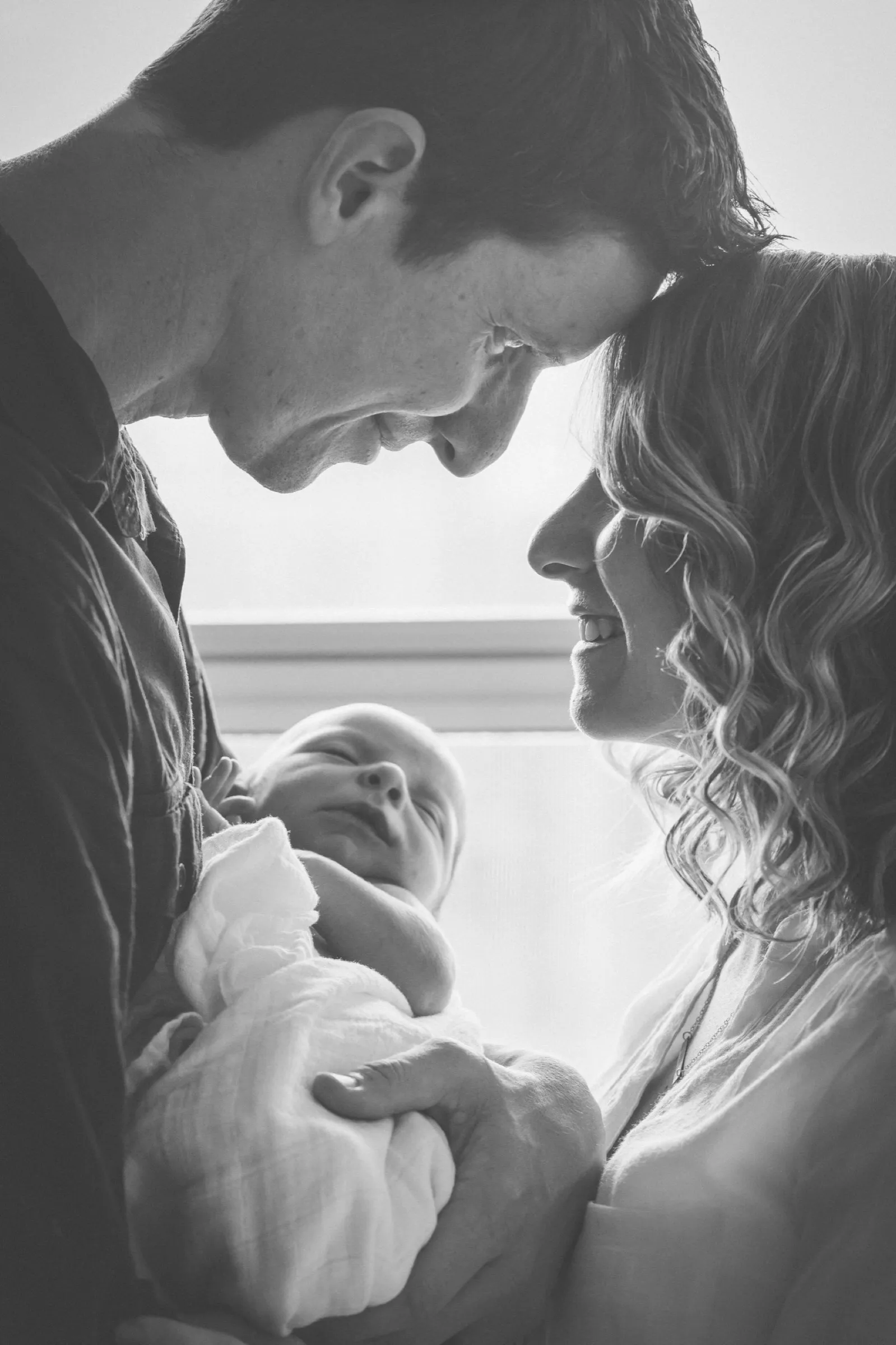 James and Whitney Holt with newborn baby Hamilton Holt Photography baby